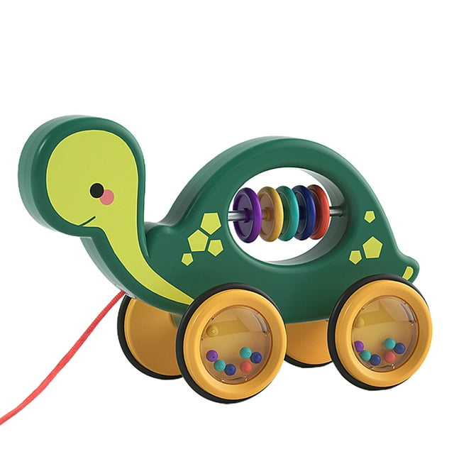 Juguete para niños, juguete para mascotas, lindo Animal, juguete rodante para tirar, juguetes para tirar, regalo de cumpleaños para niños y niñas