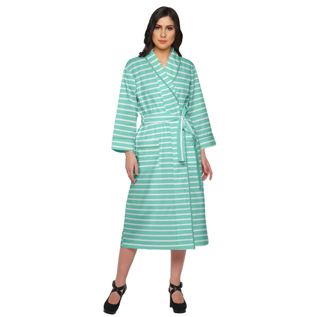 Moomaya Printed WoMen's Robe Dressing Gown With Pockets Bath Robe Girls