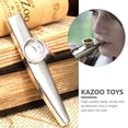 thumbnail image 4 of Miangastore 6 pcs Practical Metal Kazoo with Hanging Ropes Educational Toys (Assorted Color), 4 of 9