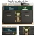 thumbnail image 5 of ModernMate Wood File Cabinet with Lock, Storage Cabinet with 4 Drawers for Home Office, Open Storage Cubes, Lateral Filing Cabinet for A4/Letter Files, 5 of 6