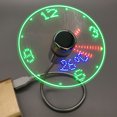 thumbnail image 3 of Ventiladores Reloj DC 5V LED Ventilador Reloj Gadgets Portátiles (visualización Temperatura Y Tiempo), 3 of 9