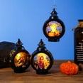 thumbnail image 3 of POINTERTECK LED Lantern Battery Powered  Waterproof Portable Ring Warm Light Scene Layout High Brightness Halloween Pumpkin Witch Skull Electronic Candle Lamp Party Favor Style C One Size, 3 of 13