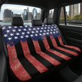 thumbnail image 7 of Chririnla Distressed American Flag Print Car Rear Seat Covers for Women, 2 Pack Car Back Seat Covers Non-Slip Waterproof Bench Seat Cover Replacement, 7 of 7