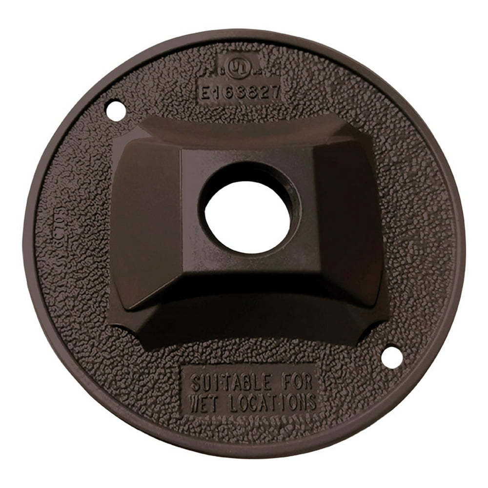 Sigma 14381BR 4.25 in. Bronze Round Outlet Box Cover