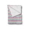 thumbnail image 2 of Chevron Soft Flannel Fleece Throw Blanket, Contemporary Pattern with Zigzag Lines in Pastel Tones, Cozy Plush for Indoor and Outdoor Use, 60" x 80", Multicolor, by Ambesonne, 2 of 5