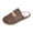 Brown, variant on GPOECD Women's Slippers Cozy Stylish Indoor Stripe Plush Warm Footwear for Couples Home Comfort Indoor Slippers