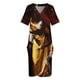 thumbnail image 4 of Judith y la sirvienta de Artemisia Gentileschi Vestido holgado con bolsillos Vestidos largos vestidos para mujer 2025 Vestido de fiesta, 4 of 7
