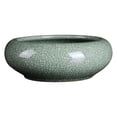 thumbnail image 2 of Creative Bonsai Potted Flower Pot Ice Crack Pattern Ceramic Glazed Plant Pots Succulent Planter Bowl Vintage Flower Pots Cactus Bonsai Pots Indoor Plant Containers Home Office Decor Cylinder Planter, 2 of 7