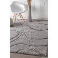 thumbnail image 2 of nuLOOM Carolyn Modern Shag Area Rug, 4' x 6', Dark Gray, 2 of 2