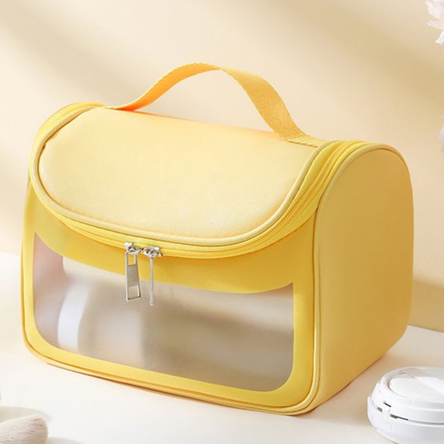 Light Transparent Makeup Bag Sundries Hand Held Cosmetics Daily Necessities Portable Travel Storage Bag Toiletry Bag Set Make up Organization And Storage Face Products Holder Preppy Shower Stuff