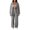 Gray, variant on dGslk Women's Casual Fashion Solid Color Button Cardigan Lapel Two-Piece Suit Light Purple S