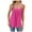 Hot Pink, variant on Njoeus Workout Tops for Women, Shirts for Women Summer Tank Tops for Women Pleated Spaghetti Strap Camisole Vest Eyelet Loose Casual Summer Sleeveless Flowy Tunic Shirts S-XXL