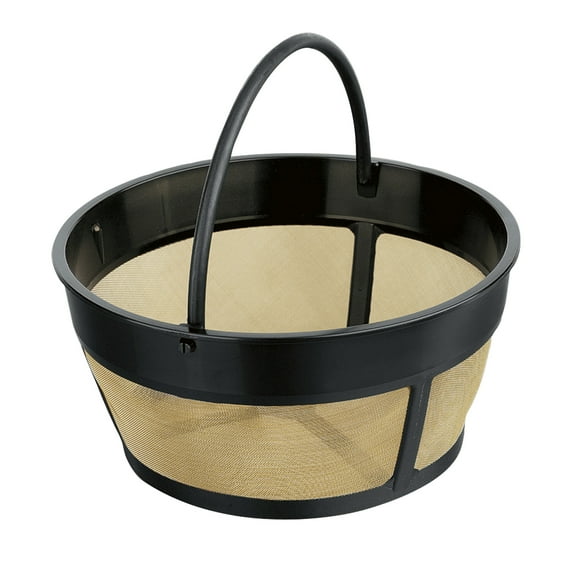 Hamilton Beach Reusable 8-12 Cup Coffee Filter, Gold-tone, Fits Most 8-12 Cup Coffee Makers