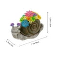 thumbnail image 2 of FOMIYES 1Pc Hand Painted Snail Model Decorative Statue for Outdoor Garden Yard Weather Resistant, 2 of 5