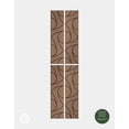 thumbnail image 5 of WVH Walnut Whirl Geometric Wood Veneer Acoustic Felt Backing Wall & Ceiling Panels | 4 Pack (Each Tile 47.24" x 11.81) | Decorative Sound-Absorbing Solution for Homes, Offices, and Studios, 5 of 9