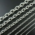 thumbnail image 4 of 5/10Meter Wholesale Finding Silver Stainless Steel 7/10mm Rolo Chain In Bulk, 4 of 4