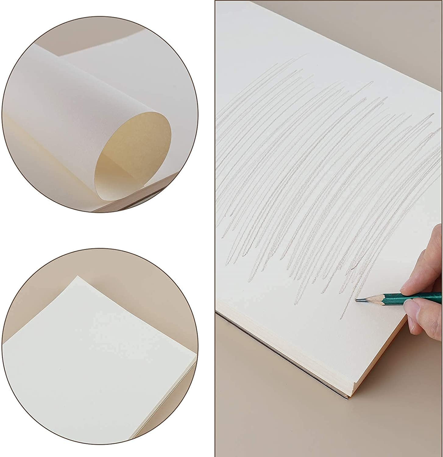 Emraw 9 x 12 Sketch Book Top Wire Bound Spiral, Acid Free Sketchbook  White Writing, Drawing & Sketching Sketch Pads for Kids Adults Beginners