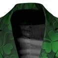 thumbnail image 4 of MSJUHEG St Patricks Day Men's Party Suit Suits for Men Solid Color Prom Suit Jacket with Tie Pants Jackets for Men White M, 4 of 5