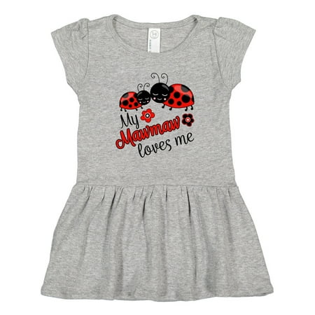 

Inktastic My Mawmaw Loves Me with Cute Ladybugs Gift Toddler Girl Dress