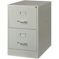 thumbnail image 2 of Scranton & Co 26.5" 2-Drawer Modern Metal Vertical Filing Cabinet in Light Gray, 2 of 5