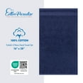 thumbnail image 4 of Cotton Paradise 100% Cotton Turkish 4 Piece Hand Towel Set, Soft Absorbent Face Towels Clearance Set, Navy Blue, 4 of 6
