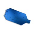 thumbnail image 1 of Placa de chasis de aluminio shaofei 11024 para coche RC modelo RH818 Cobra azul, 1 of 5