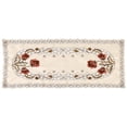 thumbnail image 1 of Red Floral Hollow Embroidered Table Runner Vintage Luxurious for Parties Special Occasions Daily Use, 1 of 8