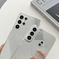 thumbnail image 3 of Compatible with Galaxy S23 Ultra Mirror Case Cute for Women Girls Silicone Bumper Slim Ultra Thin Case Corner Ultratection Case ShockUltraof Design Fashion Luxury Phone Case Silver, 3 of 7