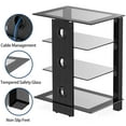 thumbnail image 4 of FITUEYES Metal Floating Shelves, 23.6" x 17.9", Black, 4 of 9