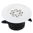 thumbnail image 1 of Unique Bargains Évent Rond de 3 Pouces, Diffuseur de Plafond Réglable pour Gril, Couvercle en ABS, Évent de Soffite à Lames avec Écran Blanc, 1 of 5