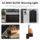 thumbnail image 2 of Luz de alerta Luz de advertencia de 12-265 V CA/CC para abridor de puerta Luces intermitentes de emergencia universales estroboscópicas IP54 de alto brillo con señal amarilla para vehículos de emergen, 2 of 7