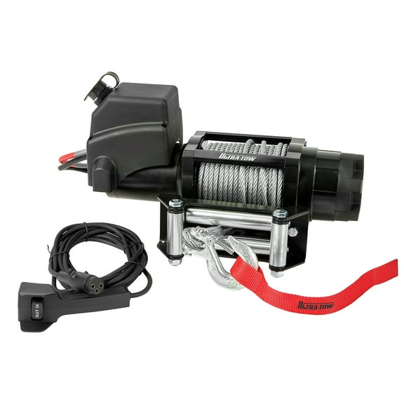 Ultra-Tow 12 Volt DC-Powered ATV/UTV Winch, 6000-Lb. Capacity, Galvanized Wire Rope