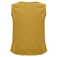 thumbnail image 7 of RYRJJ Womens Tank Tops Plus Size Scoop Neck Ribbed Knit Camis Vest Summer Casual Sleeveless Loose Tee Shirts(Yellow,XXL), 7 of 7