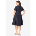 thumbnail image 2 of Jessica London Women's Plus Size Button Front Denim Dress, 2 of 4