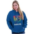 thumbnail image 4 of Video Game Mega Man Sizzling Circuts Unisex Plus Size Hoodie Brisco Brands 4X, 4 of 5
