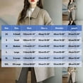 thumbnail image 3 of AUNVITO Women's Winter Casual Jacket Solid Color Button Turndown Collar Double Pocket Long Sleeve Hoodless Outwear, 3 of 3