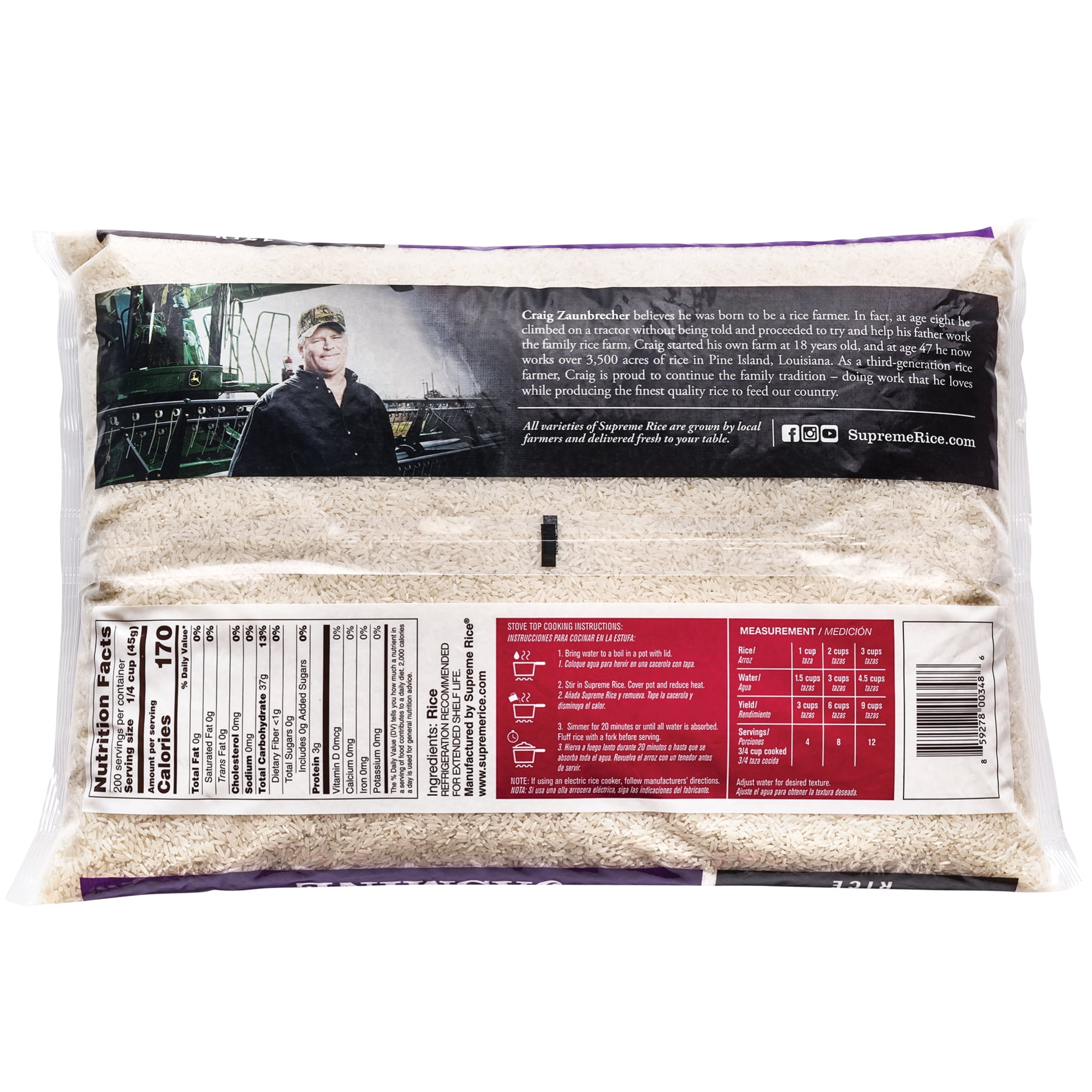 Supreme Rice 20lb Bag of Aromatic Jasmine Rice