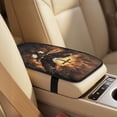 thumbnail image 3 of Xoenoiee Eagle Cross Fire Print 5PCS Faux Leather Cars Accessories for Women, Auto Safety Shoulder Pad Armrest Seat Box Cover Universal Fit Most Vehicles, 3 of 7