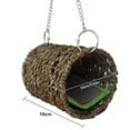 thumbnail image 5 of Soumake Winter Warm Natural Grass Tunnel Hammock Bed with Mat for Sleeping Bird, 5 of 8