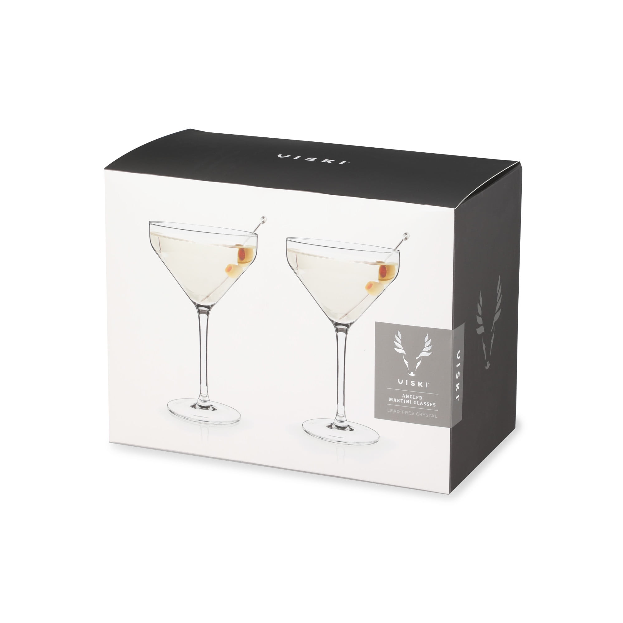 Viski Faceted Martini Glasses, Preium Crystaal Cocktail Coupe Glasses, Home  and Bar Drinkware, Stemm…See more Viski Faceted Martini Glasses, Preium