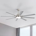 thumbnail image 2 of Sofucor 72" Smart Ceiling Fan, Indoor/Outdoor Ceiling Fans with Lights and Remote, Work with Alexa/Google/App, 3-Color Light 6-Speed Timing Reversible DC Motor for Bedroom Living Room Patio, 2 of 9