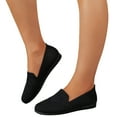thumbnail image 3 of Sngxgn Flat Shoes Women Comfortable Slip on Women's Flats(Black,40), 3 of 8