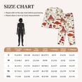 thumbnail image 4 of Haiem Cartoon Mushrooms Pattern Women’s Long-sleeve Sleepwear,Sleepwear Set,2-piece Loungewear Set,Soft PJs Comfy Nightwear with Pockets-X-Large, 4 of 7