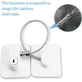 thumbnail image 4 of Paquete de 2 cerraduras de seguridad para niños para puerta de refrigerador, color blanco, 4 of 5