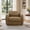 Mocha in Genuine Leather, variant on ReNest Mid Century Modern 360° Swivel Accent Chair, Performance Boucle Fabric, 28" Height, 350 lbs Capacity, Living Room Bedroom Reading Chair, Pearl