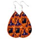 thumbnail image 1 of Pendientes para mujer, regalos de Halloween para mujer, pendientes de cuero con forma de gota de agua, ganchos para la oreja, joyería colgante, pendientes de cuero., 1 of 3