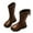 Brown, variant on Girls Knee High Riding Boots PU Leather Long Boot Kids Low Flat Heel Shoes Platform Sole Boots Back Zip Round Toe Boot Lightweight Outdoor Shoes Biker Booties Cowgirl Cowboy Footwear