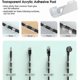thumbnail image 2 of 100PCS Adhesive Cable Clips Cable Tidy Self-Adhesive Fixing, Electrical Wire Organizer Holder Rack Management for TV/Charger/Car/PC/Office/Home, Trans, 2 of 4