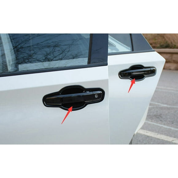 8P for Honda for Accord 10th 2018-2022 Gloss Black Car Outside Door Bowl Cover Trim
