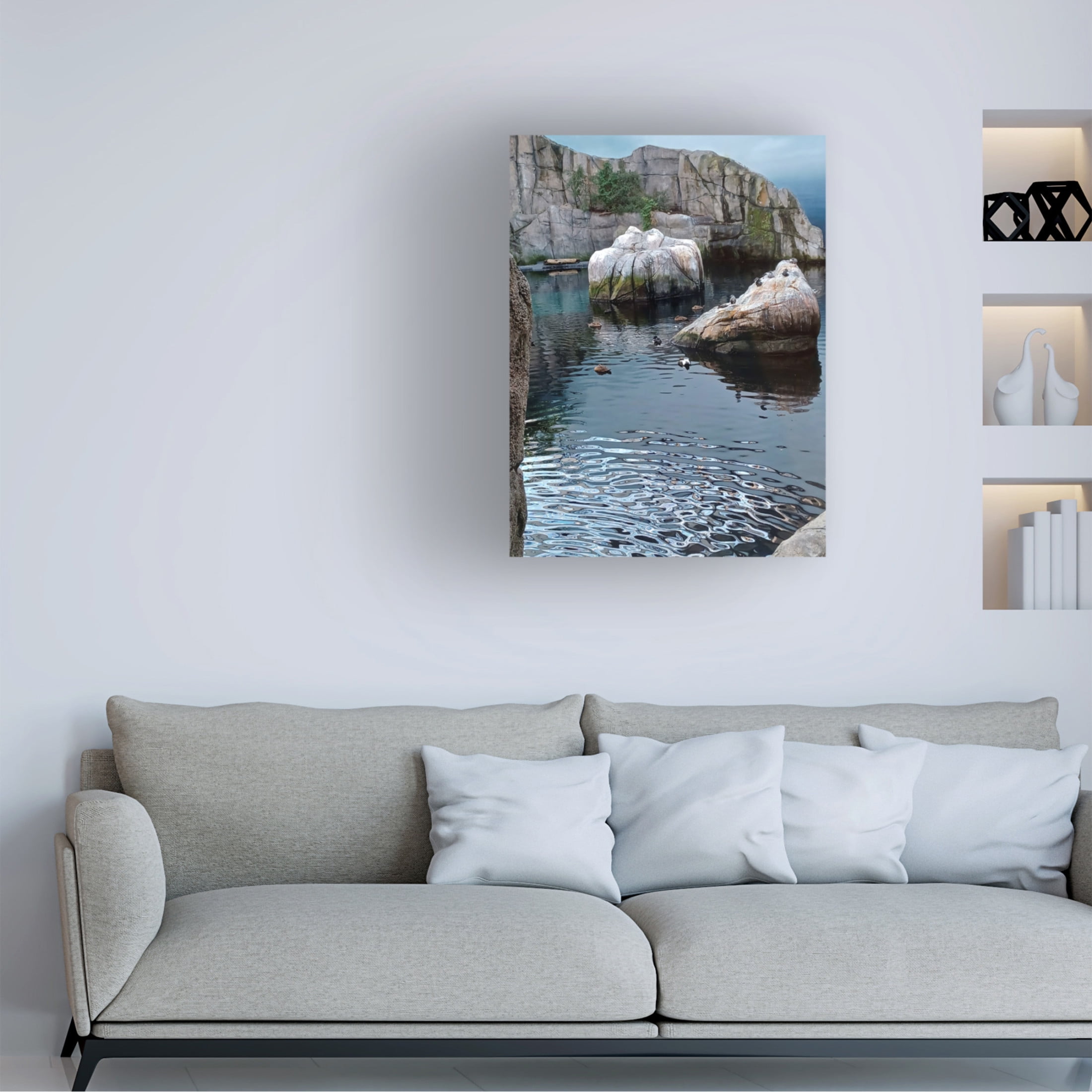 Canvas Wall Art - Clive Branson 'Ducks and Aquatic Birds' Wall Art for Living Room, Bedroom, or Office Décor by Trademark Fine Art - 14 x 19 Inches